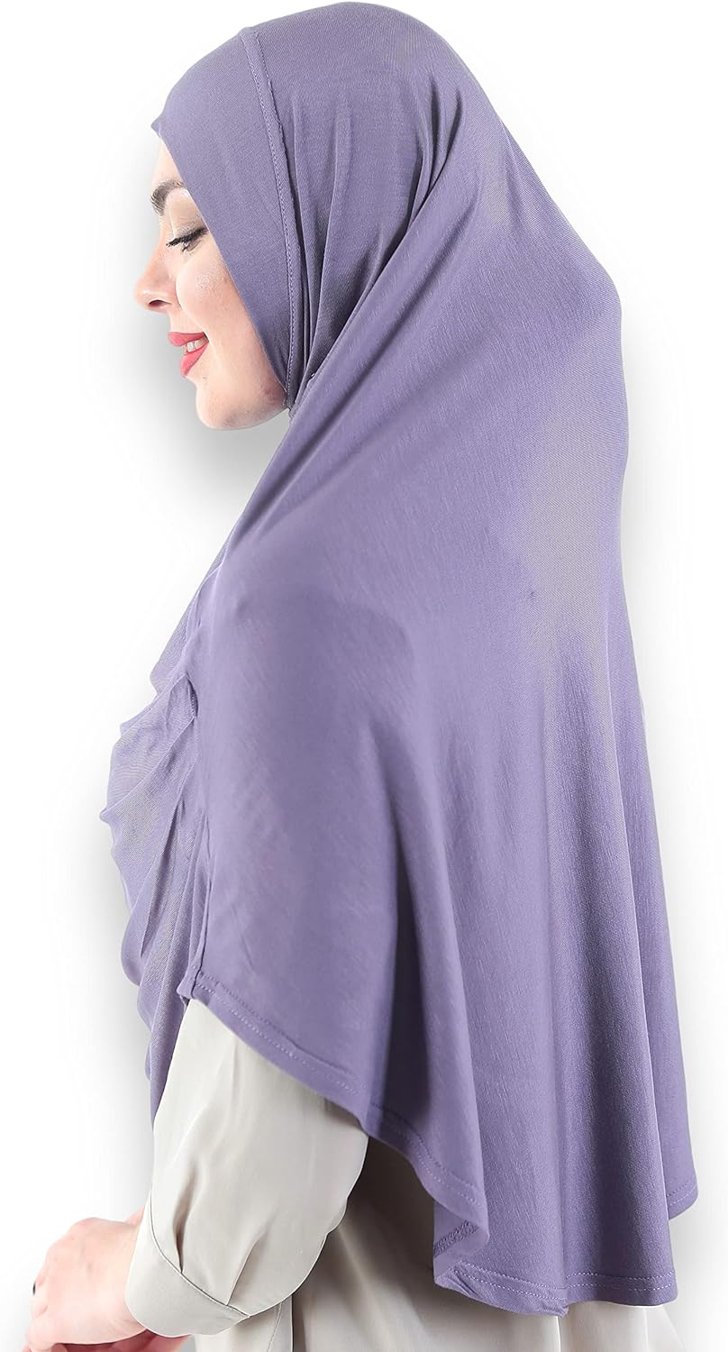 Avanos Easy Wear Soft Hijab for Women, Instant Hijab Long Scarf, Jersey Turbans Prayer Muslim Abayas Dress Clothes Jilbab