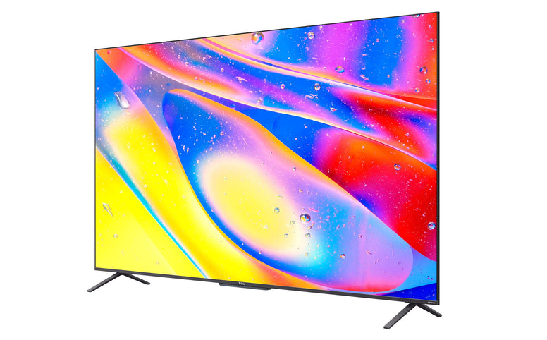 TCL 55 Inch QLED 4K Ultra HD Smart TV, Android TV with Hands-free Voice Control, Dolby Vision-Atmos, HDR 10+, Wide Colour Gamut, Onkyo Audio, Quantum Dot Technology, Netflix|Stan, 55C725