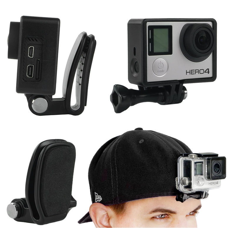 CamKix Head & Backpack Mount Bundle compatible with GoPro Hero 7, 6, 5, Black, Session, Hero 4, Black, Silver, Hero+ LCD, 3+, 3, DJI Osmo Action - Head Strap/Hat Quick Clip/Backpack Clip Mount