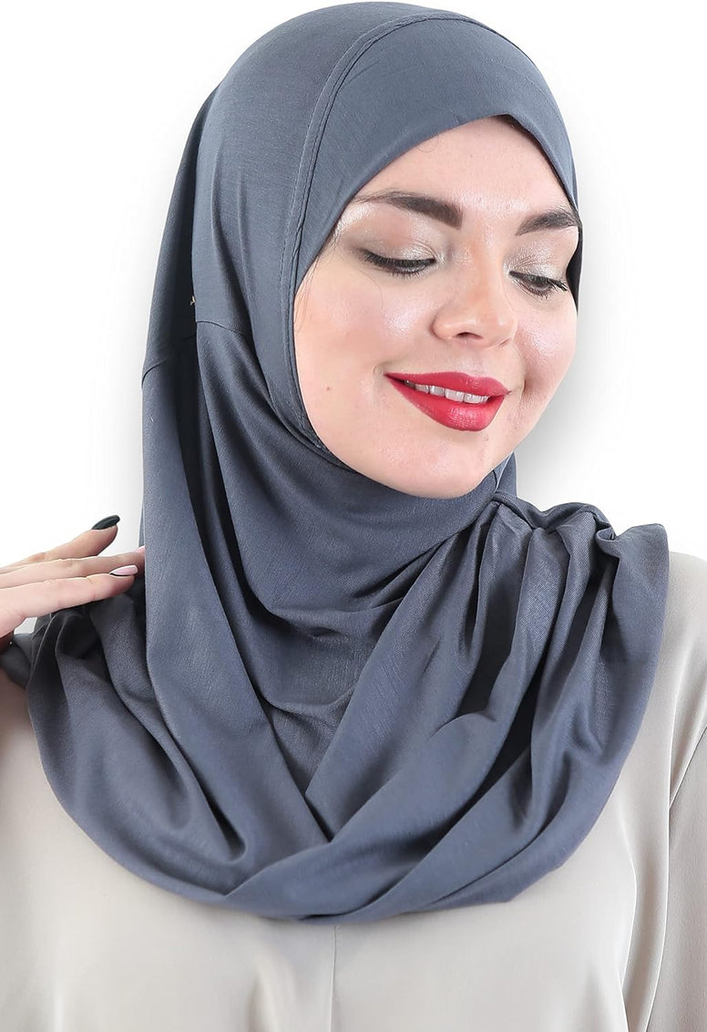 Avanos Easy Wear Soft Hijab for Women, Instant Hijab Long Scarf, Jersey Turbans Prayer Muslim Abayas Dress Clothes Jilbab