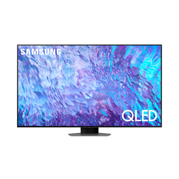 Samsung Smart TV, QLED, Q80C, 55 Inch Carbon Silver, 2023, Neural Quantum Processor 4K, Smart Hub, Quantum HDR+, QA55Q80CAUXZN