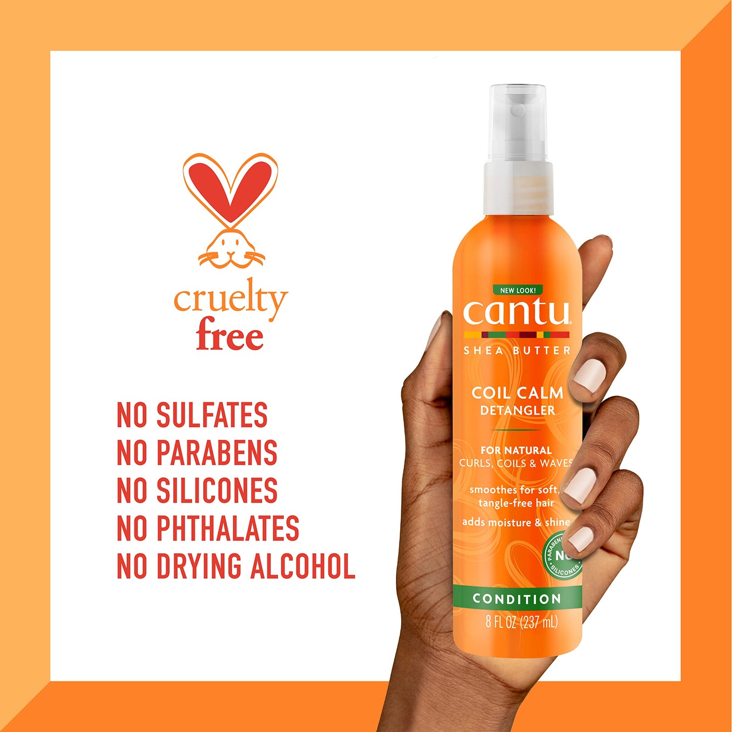 Cantu Shea Butter For Natural Hair Coil Calm Detangler, 237 ML