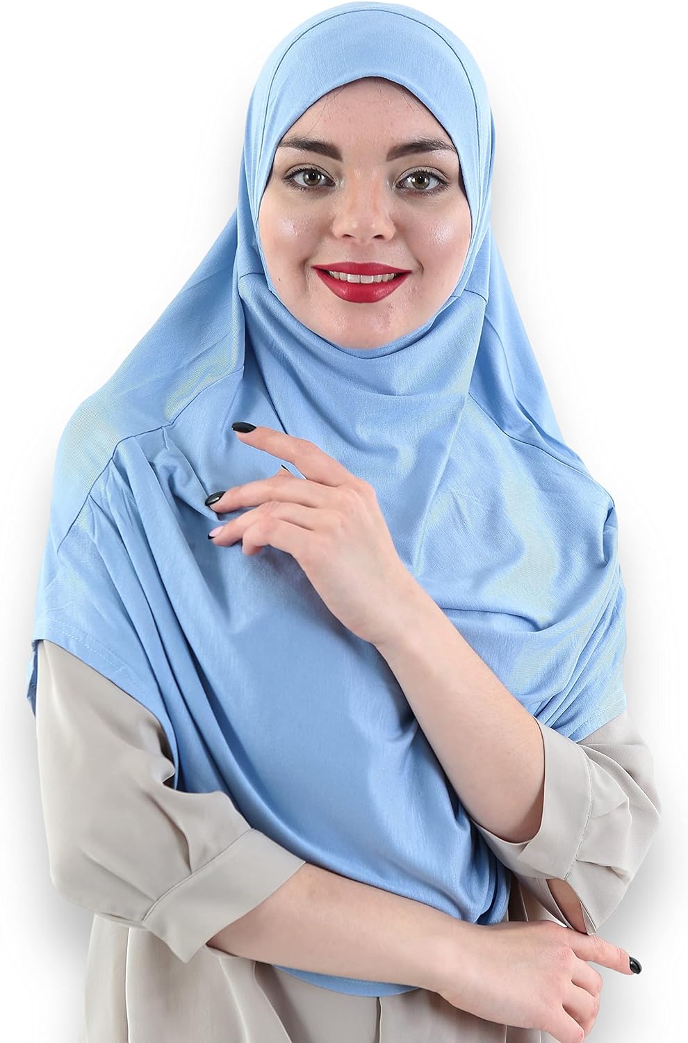 Avanos Easy Wear Soft Hijab for Women, Instant Hijab Long Scarf, Jersey Turbans Prayer Muslim Abayas Dress Clothes Jilbab