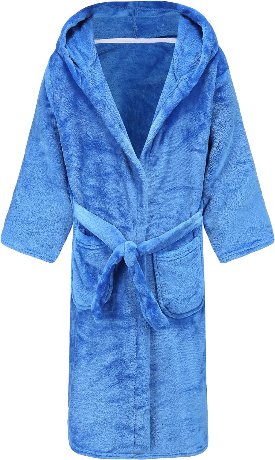 Kids Hooded Bathrobe Girls Soft Plush Hooded Flannel Pajamas Sleepwear Boys Spa Robe