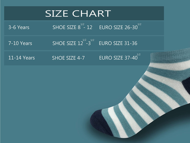 Boys Combed Cotton Printed Liners Socks 5 Pairs Pack