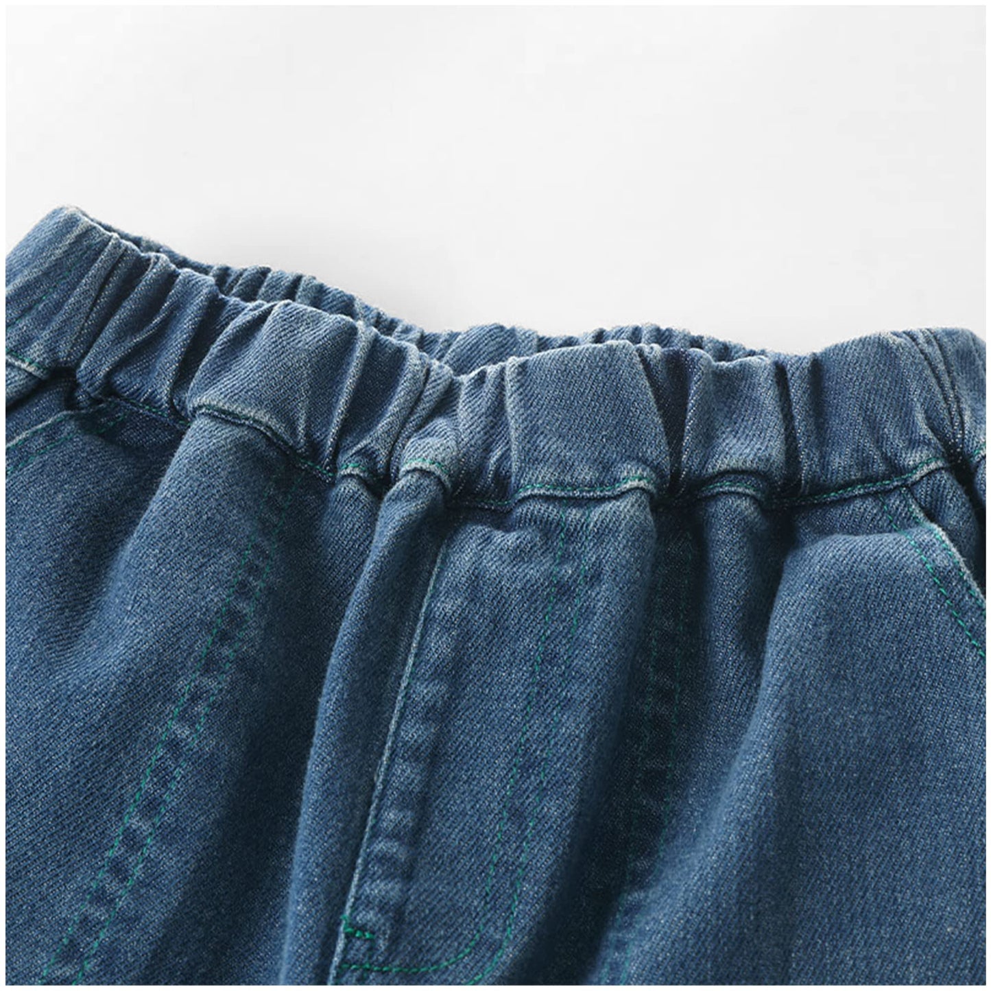 LABISHU Boys Casual Jogger Elastic Jeans Toddler Kids Fashion Loose Denim Pants with Pockets