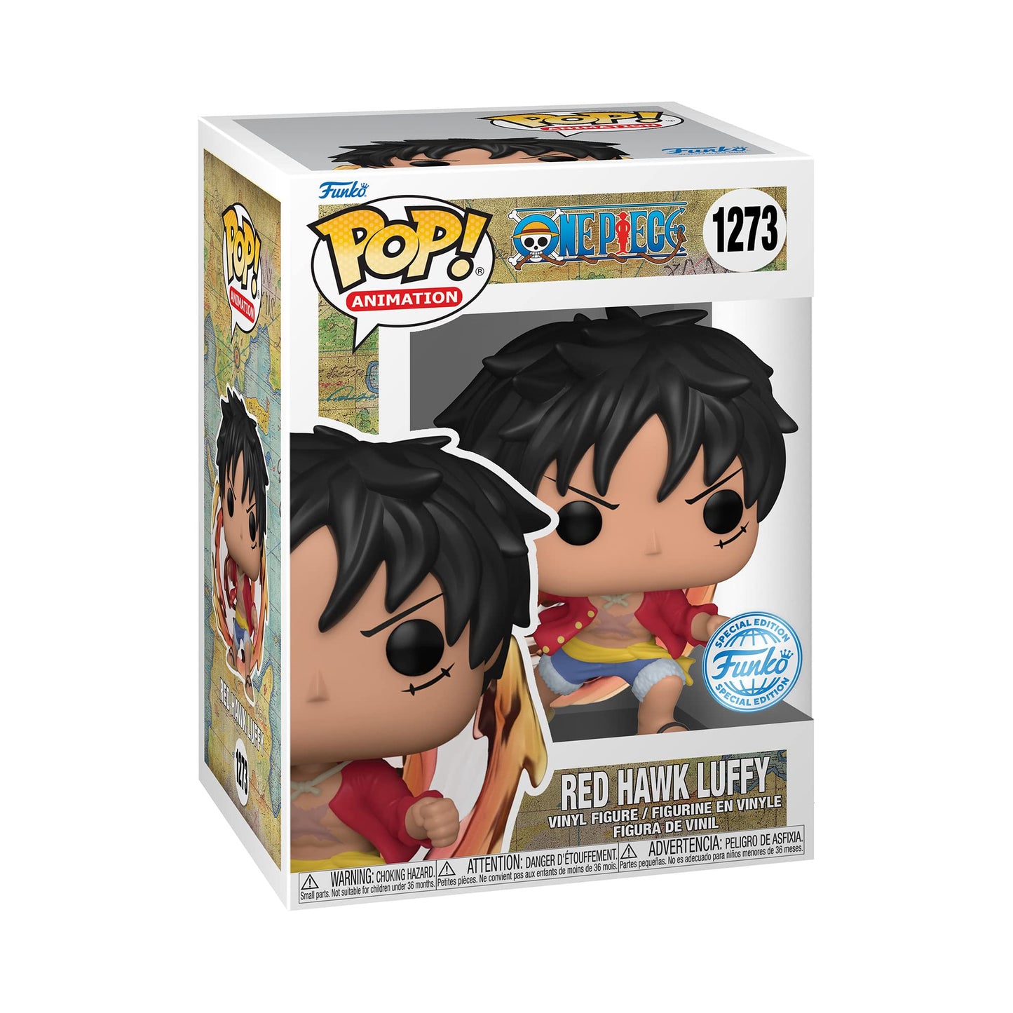 Funko Pop One Piece Luffy (Red Hawk Luffy) With A Chance Of Chase - Collectible Toy Figure - Vinyl - 62701