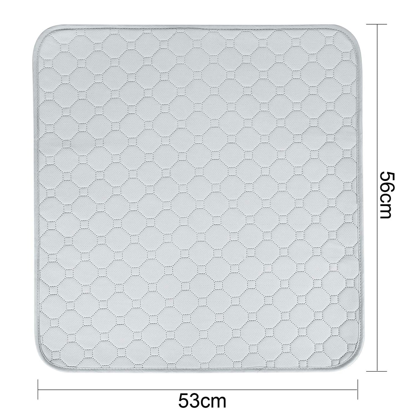 Large Absorbent Washable Incontinence Chair Seat Protector Pad Chair Sheet Waterproof Washable Seat Pads Incontinence Chair Absorbent Pads Nonslip Pet Underpads for Adult Children Baby Pet Mat,55x53cm