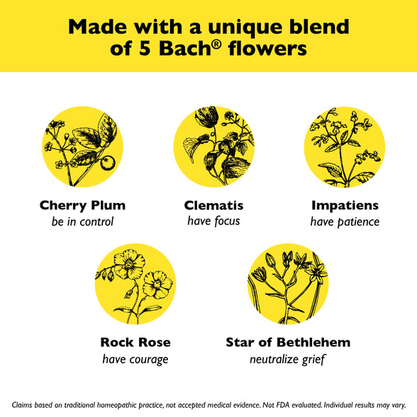 Bach Flower Essences Rescue Remedy Pastilles (Black Currant, 1.7oz 71577)