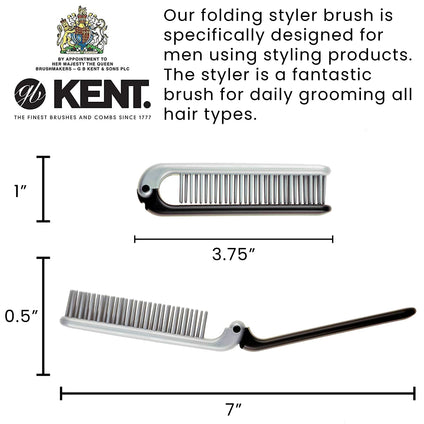 Kent for Men Range Small Folding Pocket Brush