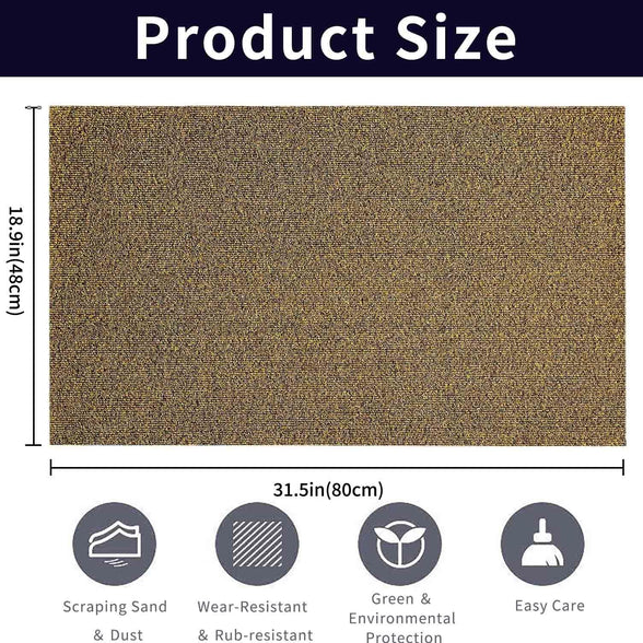 THMINS Door Mat, 48x80 cm Anti-Slip Rubber Backing, Outdoor Mat Door,Super Absorbs Mud,Indoor Mat Strong Shock Absorbing Mat Dirt Scraper Mat………………