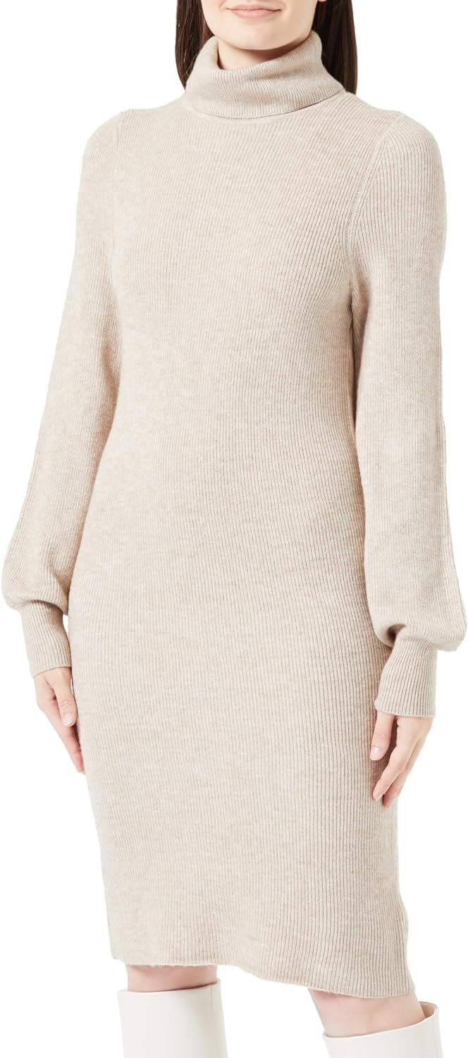 Only Women's Onlsasha L/S Roll Neck Dress Nca Knt Knitted dress