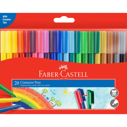 Faber-Castell Connector Felt Pen 20 Color, F155520