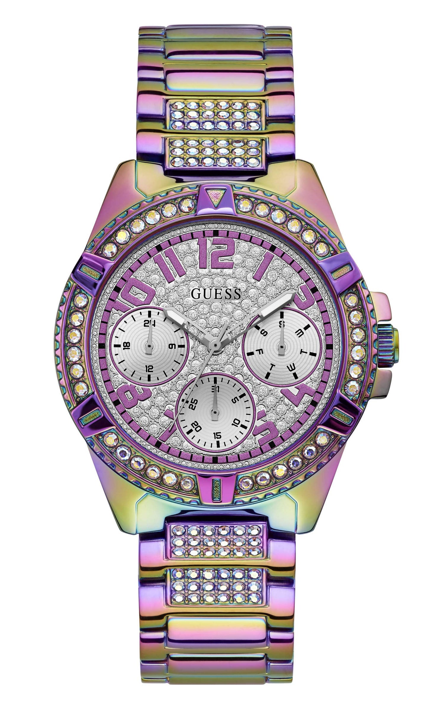 GUESS 40MM Crystal Embellished Watch, multi, GW0044L2