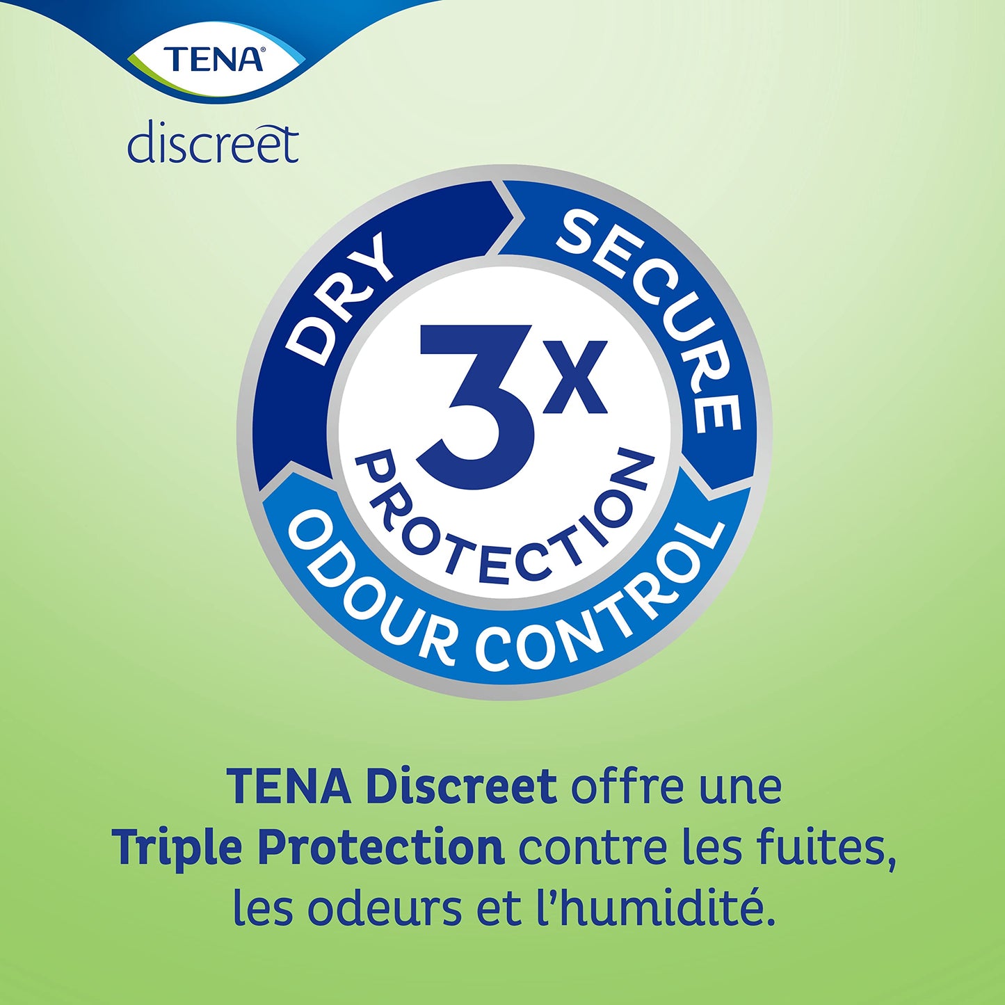 TENA Discreet Mini, 120 Incontinence Pads (20 x 6 packs) Individually Wrapped, for Women with Light to Medium Bladder Weakness, Incontinence and Unpredictable Drips