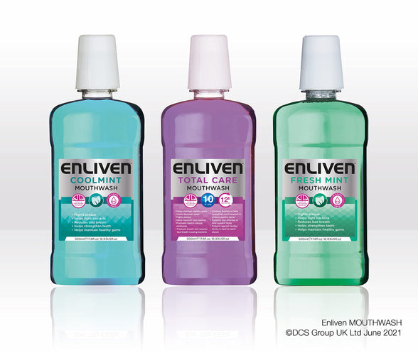 Enliven Fresh Mint Mouthwash, 500 ml