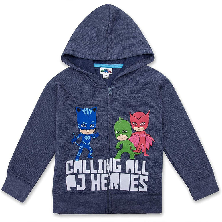 PJ Masks Hoodie Combo Set - 1 Hoodie 1 Sweatpant & 1 T-Shirt Featuring Catboy, Gekko & Owlette 24 Months