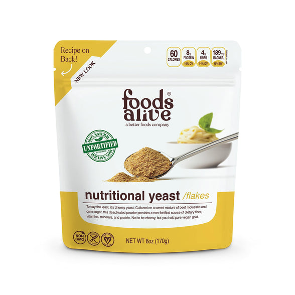 Foods Alive Non-Synthetic Nutritional Yeast (6oz)