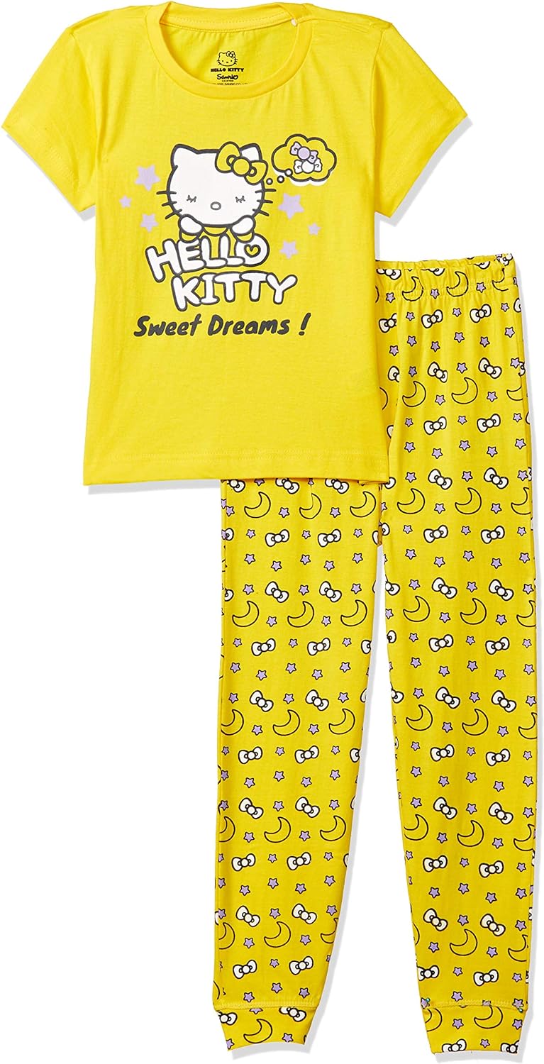 Joshua Tree Girl's Regular fit Pyjama Set