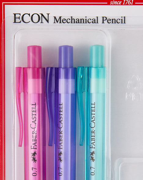 Faber-Castell Econ Mechanical Pencil 0.7mm 3+1, Multicolor, 134394