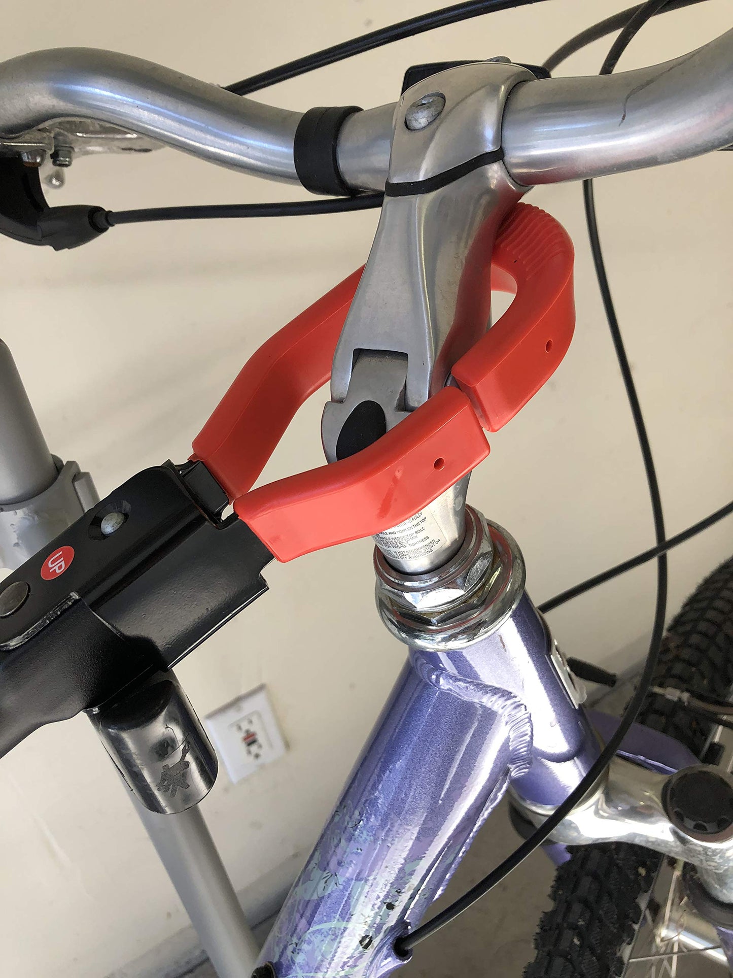 Sparehand Universal Adjustable Bike Frame Adapter for Rack Storage