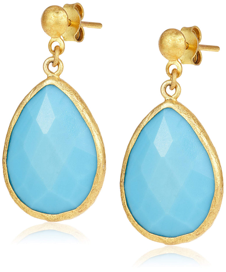 Alwan Women's Silver (Gold Plated) Earrings - EE7488