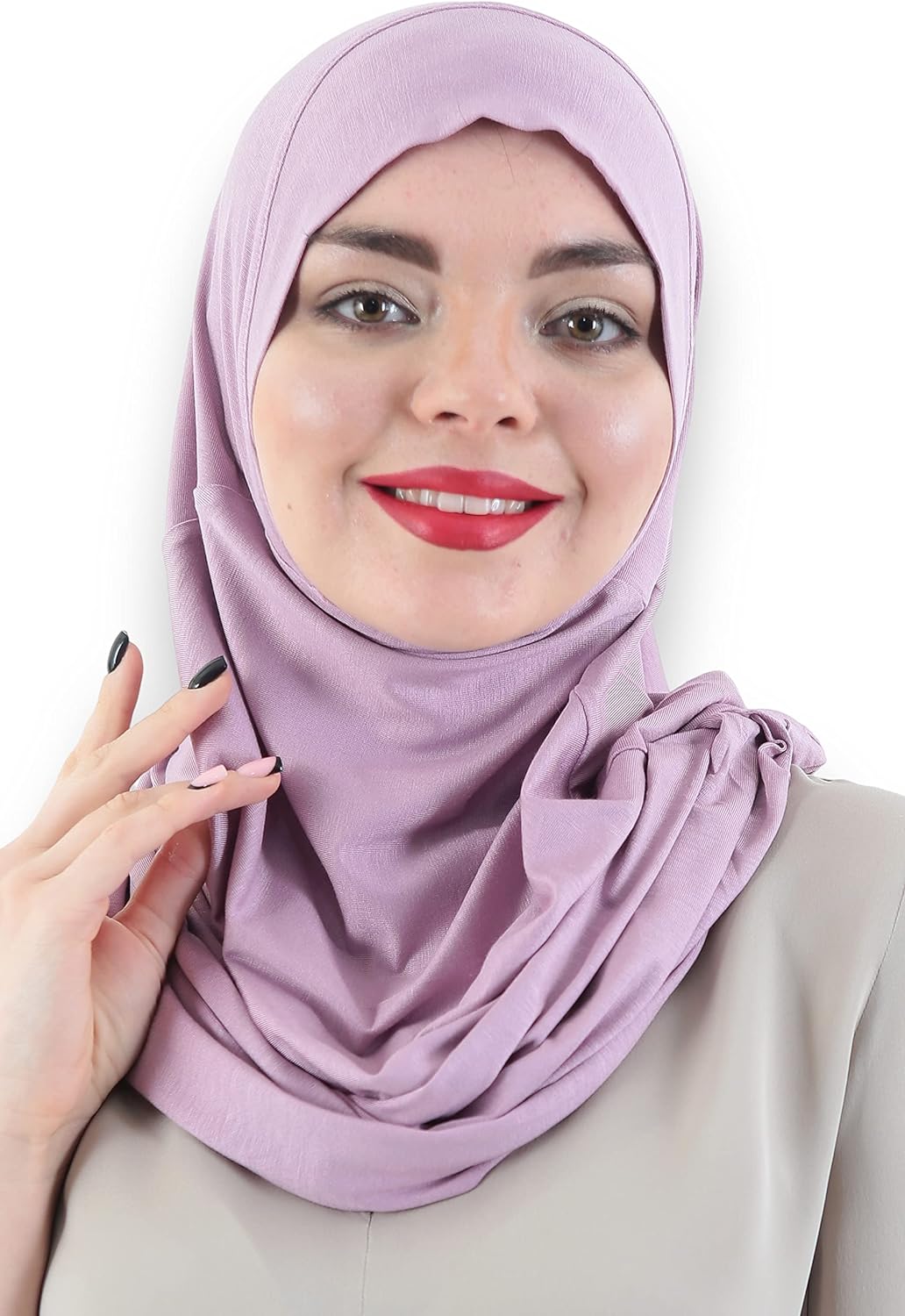 Avanos Easy Wear Soft Hijab for Women, Instant Hijab Long Scarf, Jersey Turbans Prayer Muslim Abayas Dress Clothes Jilbab