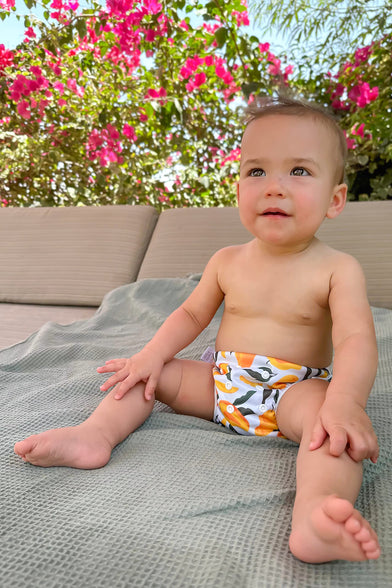 Bambi & Boo – 2 Reusable Baby Swim Diapers, Adjustable Diaper Swim For Toddlers & Babies, Newborn To 40 Months Old, 6-40lbs (3kg-19kg), Waterproof Lined With Soft Mesh Interior, Great For Swim Lessons