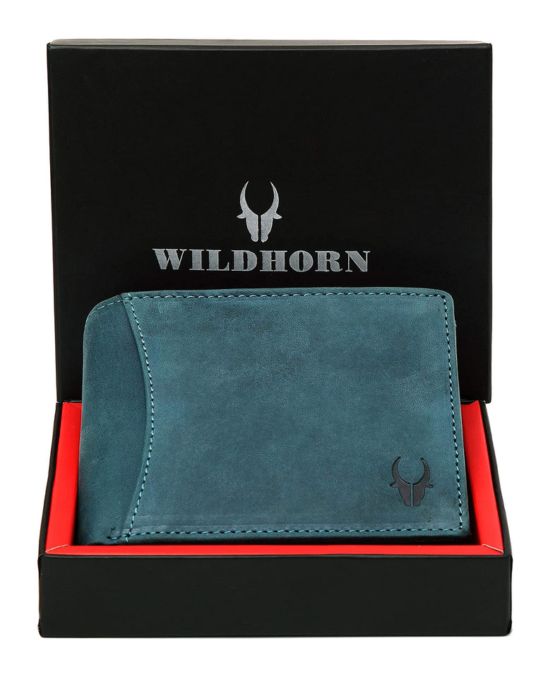 WILDHORN Genuine Leather Hand-Crafted Wallet For Men, Bifold Leather Wallet ,Model-WH1173