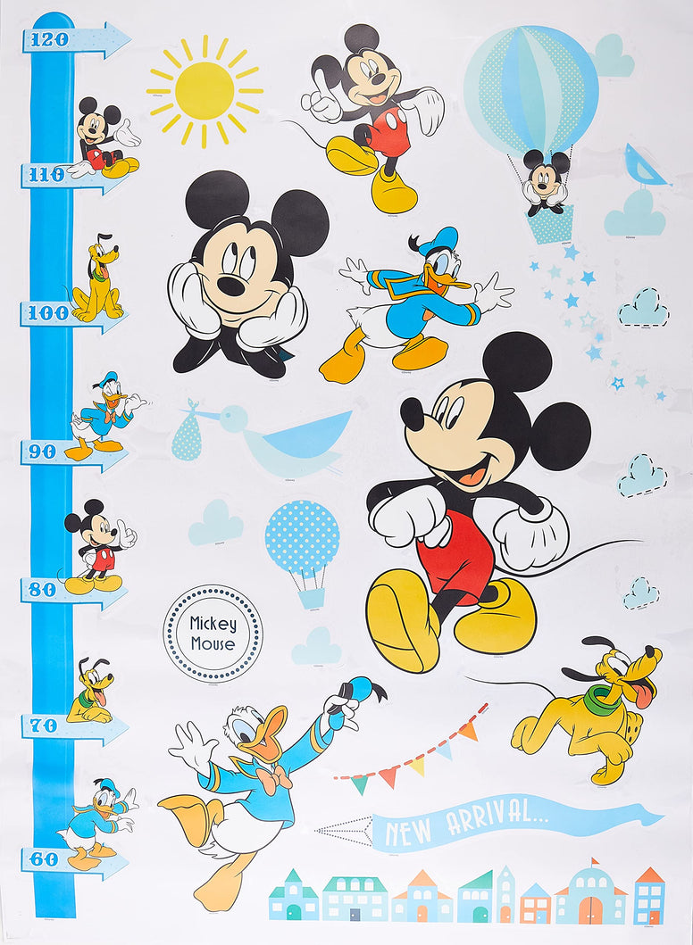 Stor Disney Decorative Tape Measure Height Chart – Mickey, 50 x70 cm