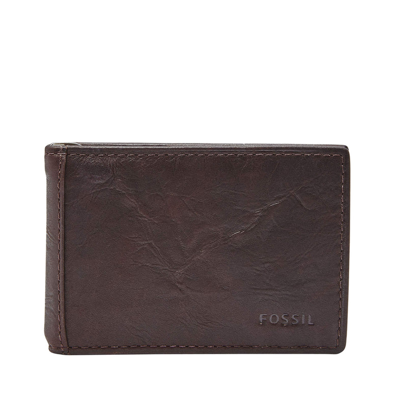 Fossil Men's Money Clip Bifold Wallet, Neel-Brown, One Size (ML3887200)