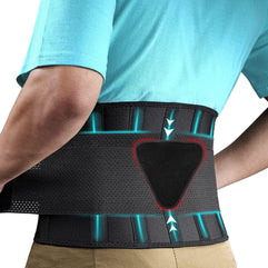 COOLBABY Waist Support Belt Suitable For Men And Women Back Support Belt Breathable Lumbar Support Belt Lumbar Cushion Relieve Low Back Pain Relieve Herniated Disc Sciatica Scoliosis XL Size