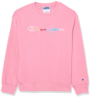 Champion Girls Sweatshirt, Crew Sweatshirt for Girls, Lightweight Pullover Sweatshirt, Graphics