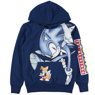 Freeze Boys' Sonic & Tails Hoodie - Navy, Sizes 4-20, Sonic the Hedgehog Pullover