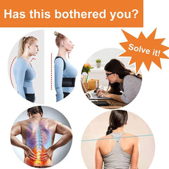 ALMEKAQUZ Posture Corrector for Men & Women，Adjustable Back Correction Waistcoat Therapy to Relieve Neck/Back/Shoulder Pain，Comfortable Scoliosis & Humpback Correction Belt