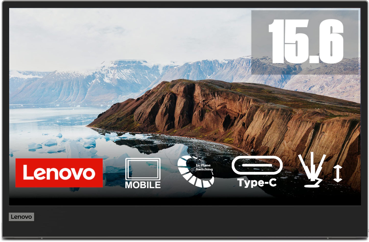 Lenovo L15 15.6 Inch Portable Monitor | FHD, 1080p, 60Hz, IPS, 6ms, USB-C/Type-C connector