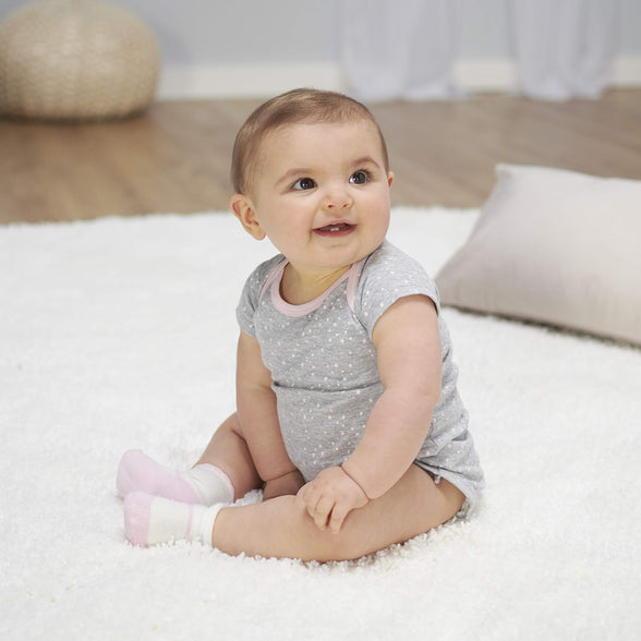 Gerber baby-girls 5-pack Short Sleeve Variety Onesies Bodysuits (3-6 Months)