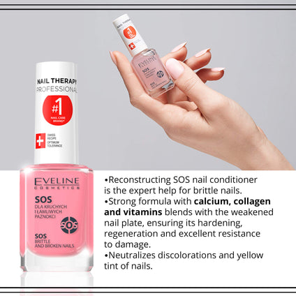 Eveline Cosmetics SOS Brittle and Broken Nail Treatment Multivitamin