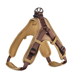 HUNTER Vario Quick Neoprene Harness, Large, 67 - 80 cm, 25 mm, Brown/Caramel