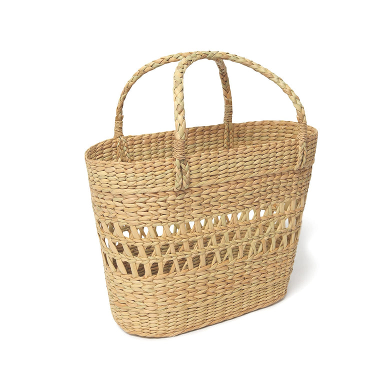 Habere India-All the Cultures Fabricating India Picnic Baskets | Lunch Basket | Cane or Jute Basket | Cane Basket for Gifting | Wicker Baskets (Multi Color 8)