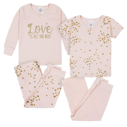 Gerber baby-girls 4-Piece Pajama Set Pajama Set 12 Months