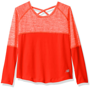 New Balance girls Long Sleeve Performance Tee T-Shirt 5years