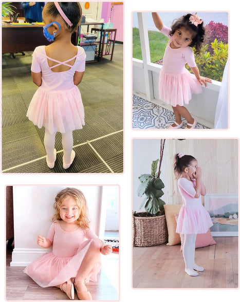 Stelle Girls Ballet Leotards Dance Dress Skirted Toddler Ballet Outfit (Toddler/Little Girl/Big Girl)