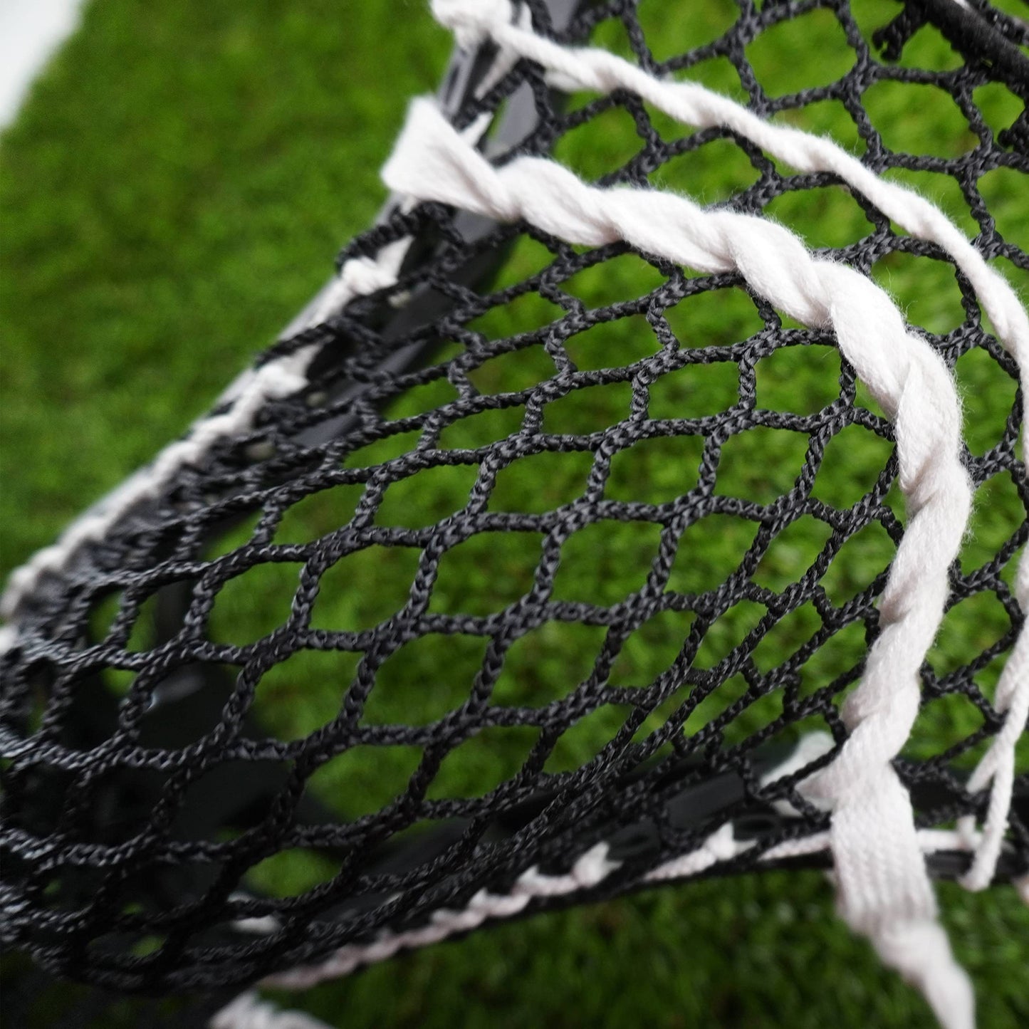 Performall Dyna Lacrosse Mesh Full Stringing Kit Black: 5 Sidewalls, 3 Shooting Strings & 2 Shooting Cords