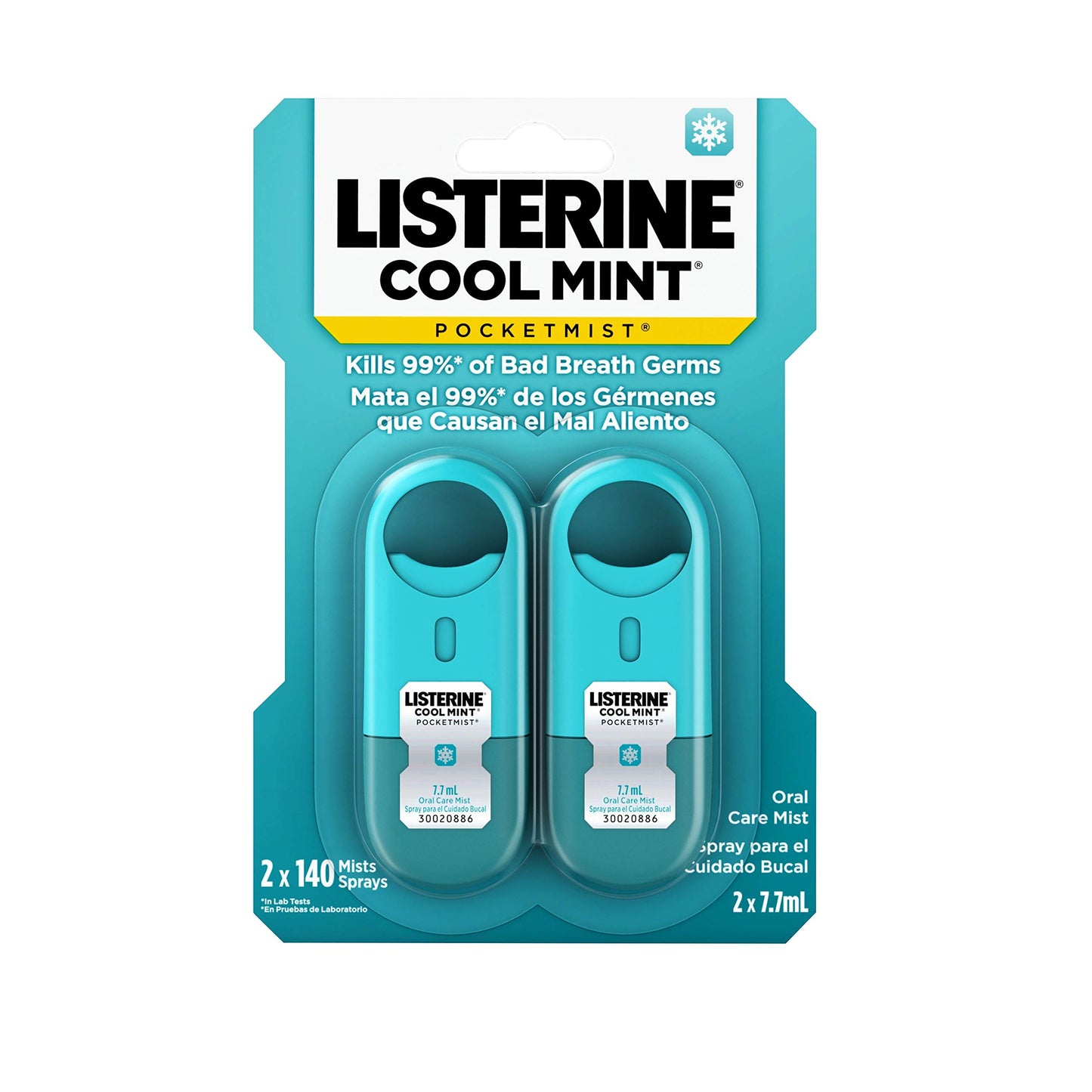 Listerine Pocketmist Cool Mint, 2 Count