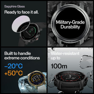 POLAR Unisex's Gritx Pro Premium Outdoorwatch Black Dlc M/L, 90085773,
