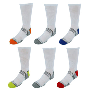 Fruit of the Loom boys 6 Pair Pack Half Cushion Socks