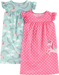 Simple Joys by Carter's Girls' 2-Pack Nightgowns