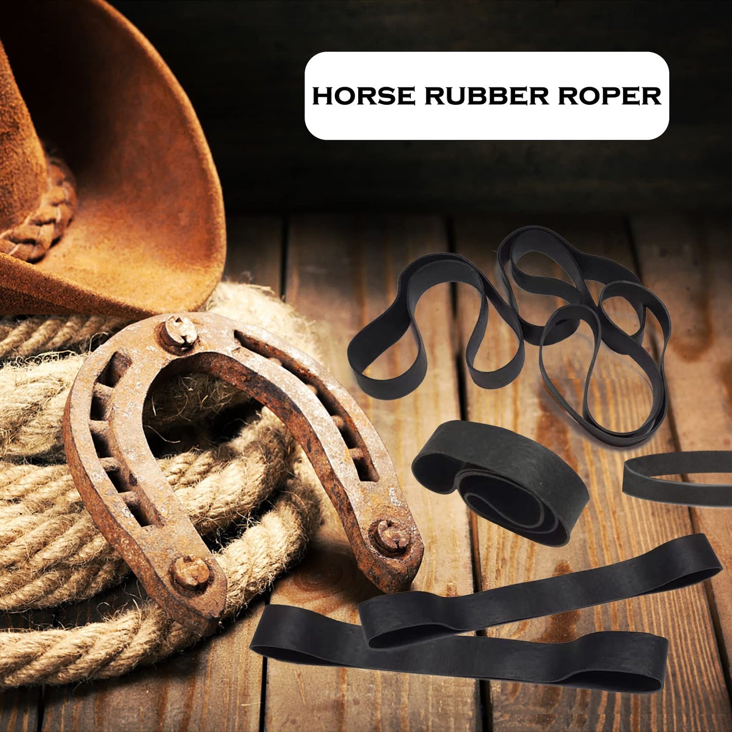plorbach 20PCS Dally Wraps Horse Rubber Roper Wrap Saddle Horn Wrap