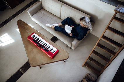 Casio Ct-S200Rd Keyboard In Red With 61 Standard Keys And Accompanying Automatic